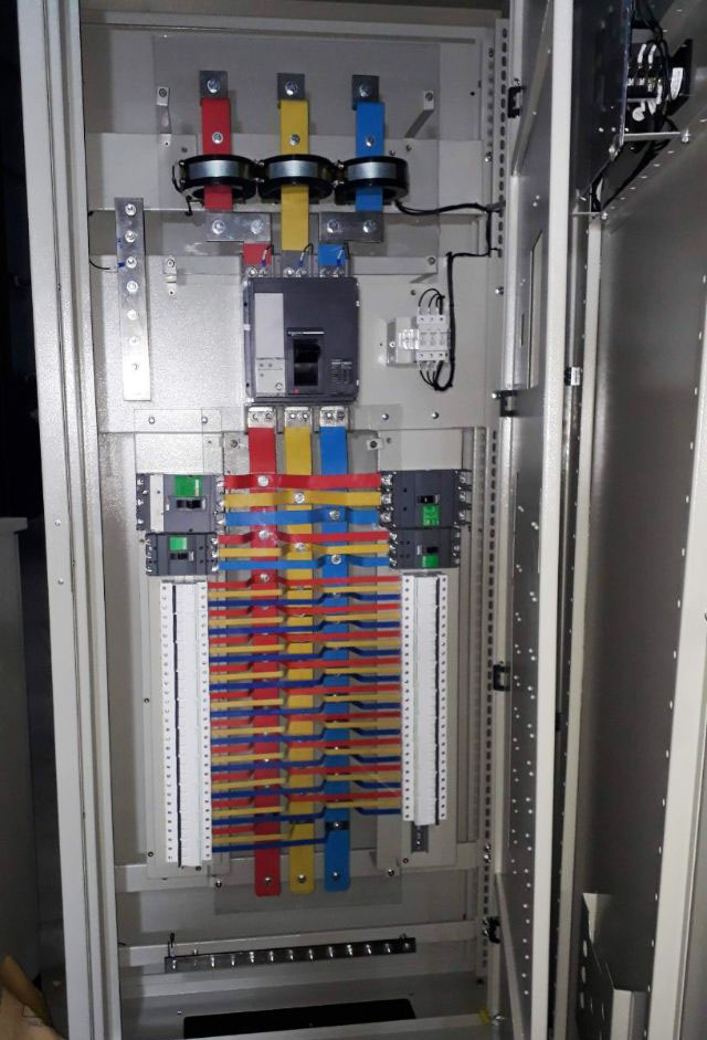 Tủ điện sau khi hoàn thiện lắp đồng thanh cái